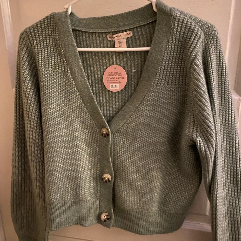 Green Cardigan